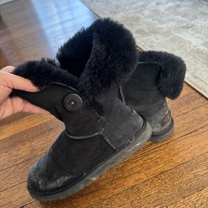 UGG Classic Black Sheepskin Boots